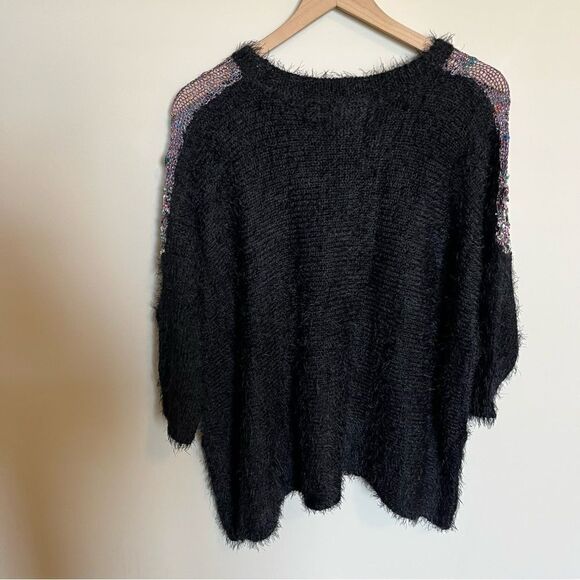 Shu Shu Patchwork Shag Sweater - Picture 5 of 13